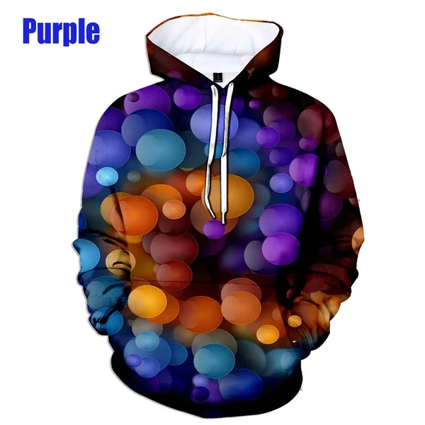 New Arrival Unisex Personality Hoodies Abstract Bubble Ball 3D Printed Pullover Men Women Casual Oversized Hooded Sweatshirts