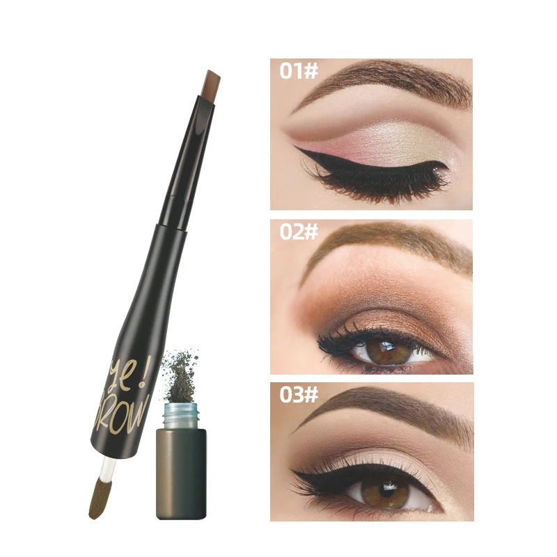 

Double-headed Automatic Rotating Eyebrow Powder Eyebrow Pencil Waterproof And Sweat-proof Long-lasting Non-smudge Eyebrow Pen
