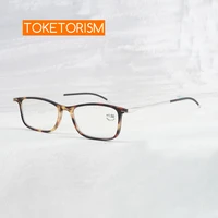 toketorism high quality ultra light portable reading glasses anti blue light presbyopia eyewear 666