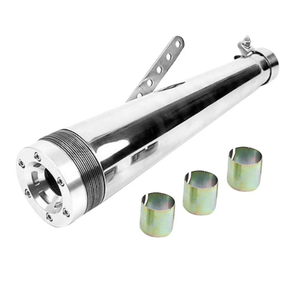 

Silver Motorcycle Muffler Exhaust Pipe Universal Motorcycle Accessory for Motorcycle with Diameters of 45mm