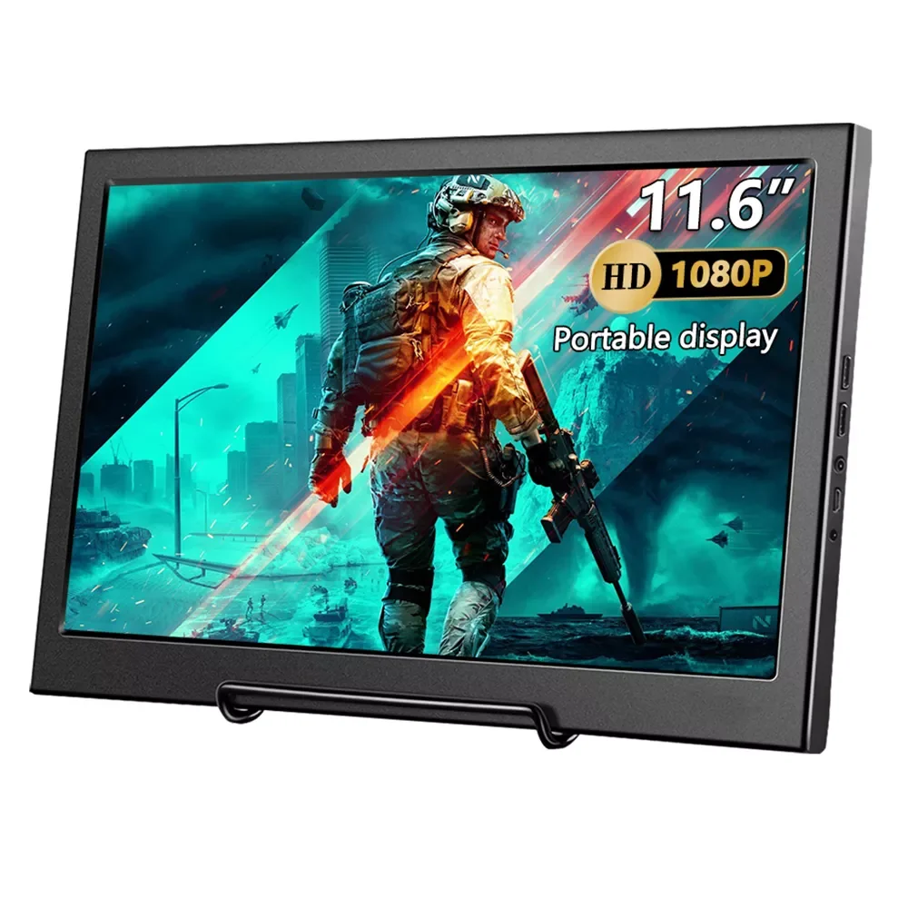 

11.6 inch portable monitor 1920X1080P Gaming monitor usb HDMI compatible computer phone for ps4 switch xbox laptop PC display
