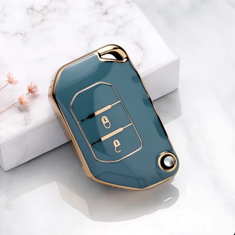 

2 3 Button Car Key Case Cover For Jeep Wrangler JL TJ Gladiator JT 2018 2019 Remote Keyless Covers Bag Car Accessories Keychain