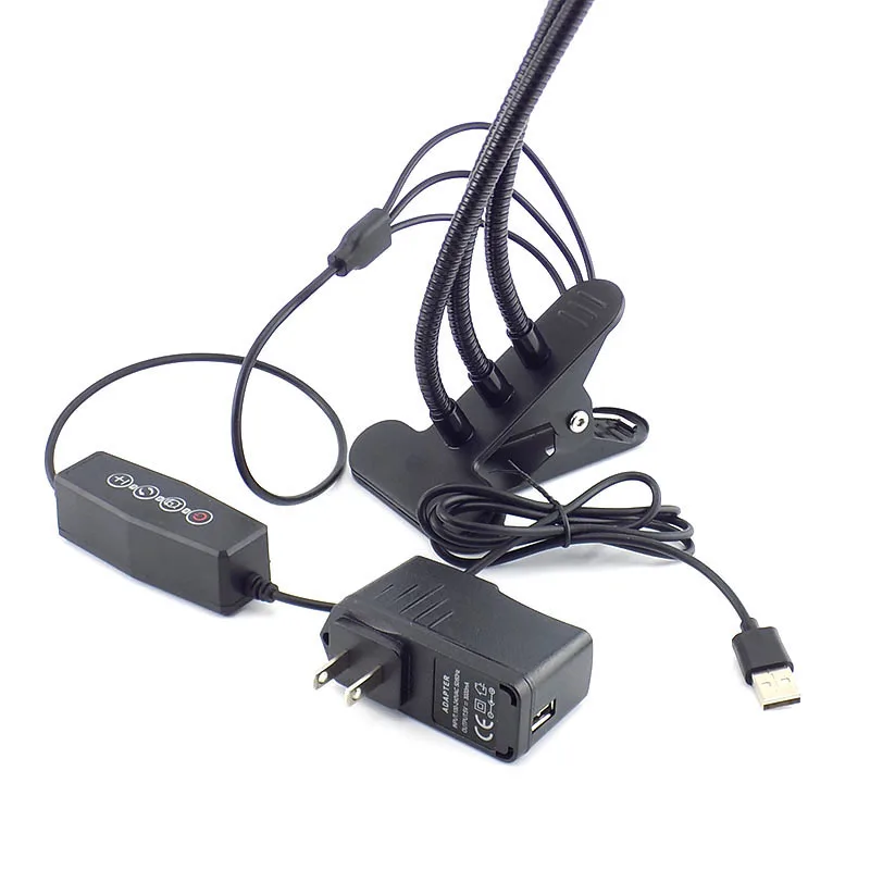 3-HEAD синхронизация USB светодиодный светильник для выращивания растений