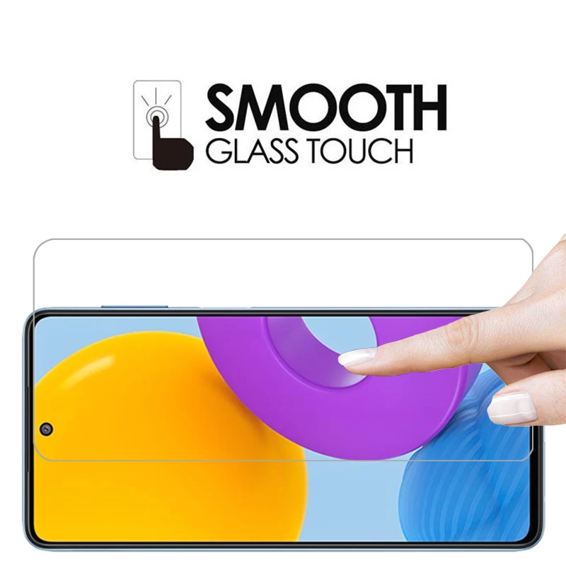 Закаленное стекло для samsung m51 m52 m53 5g чехол телефона galaxy m 51 52 53 53m задняя крышка 360