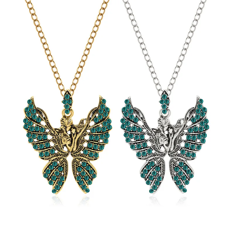 

Hot Selling New Angel's Wing Diamond Inlaid Butterfly Necklace/Brooch