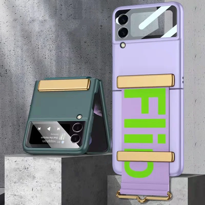 Чехол для Samsung Galaxy Z Flip 3 чехол с ремешком на руку браслет ультратонкий твердый