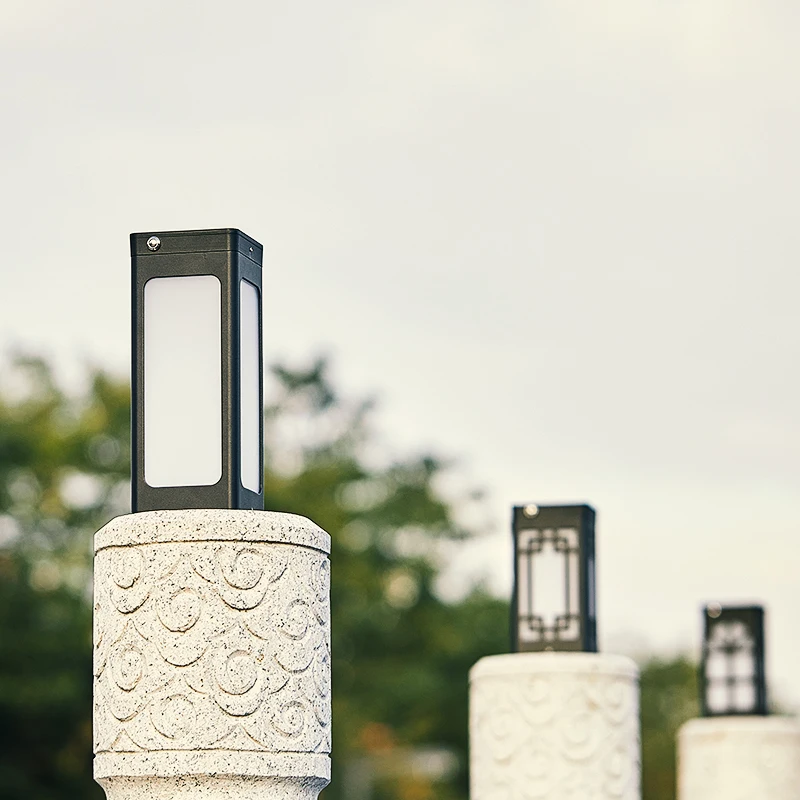 

Лампа-столб для виллы, освещение для украшения сада, лампа на солнечной батарее, светодиодный светильник льник для улицы, внутреннего дворика, ландшафта, водонепроницаемая IP55