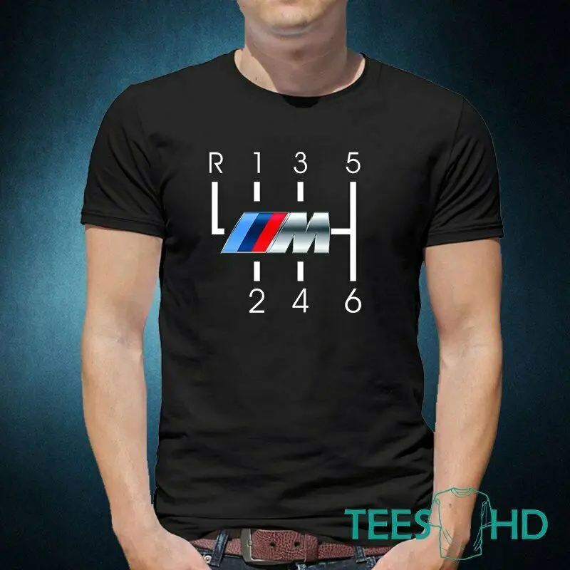 

Женская футболка с цветным принтом на заказ, унисекс, M Power Gear, логотип автомобиля, рубашка, подарок