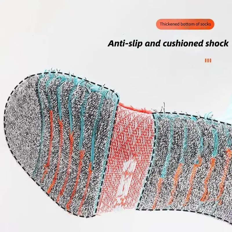 Non Slip Football Socks Mens Friction Gasket Tube Running Ice Snow Hiking Sports Over Knee Stockings Basketball Socks