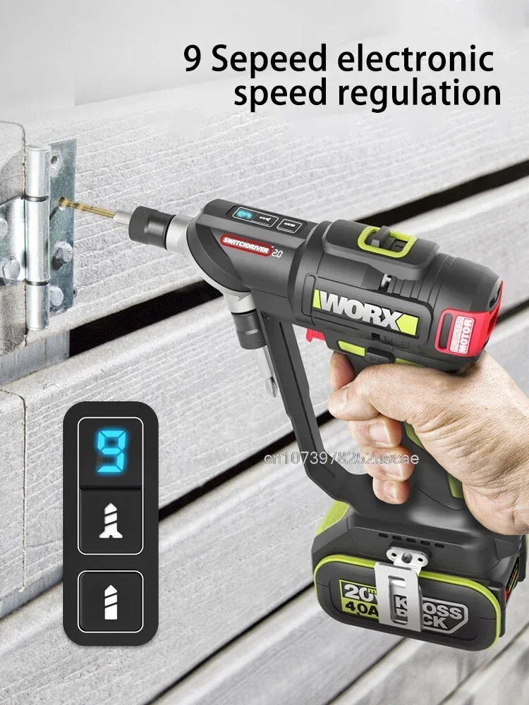 Ударная дрель Worx 1/4 дюйма 50 нм бесщеточный двигатель 6 35 мм двойная Шестигранная