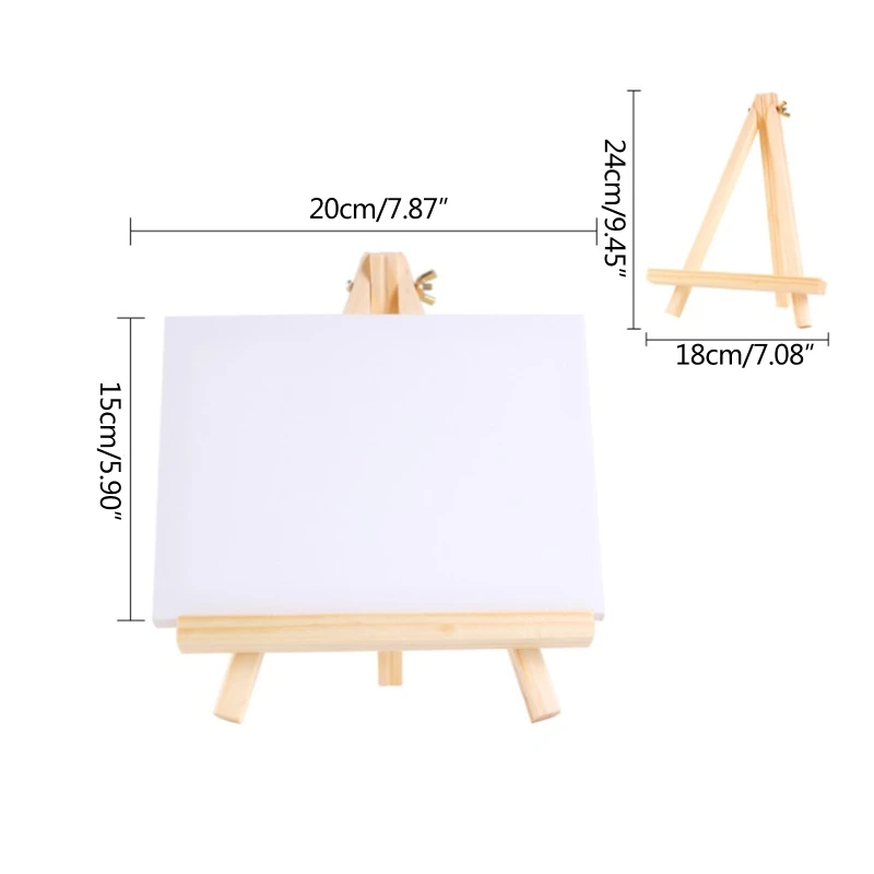 

Desktop Easel Foldable Display Stand Wooden Tripod Easel S/M/L/XL Sizes for Painting Wedding Photos Small Signs Artworks