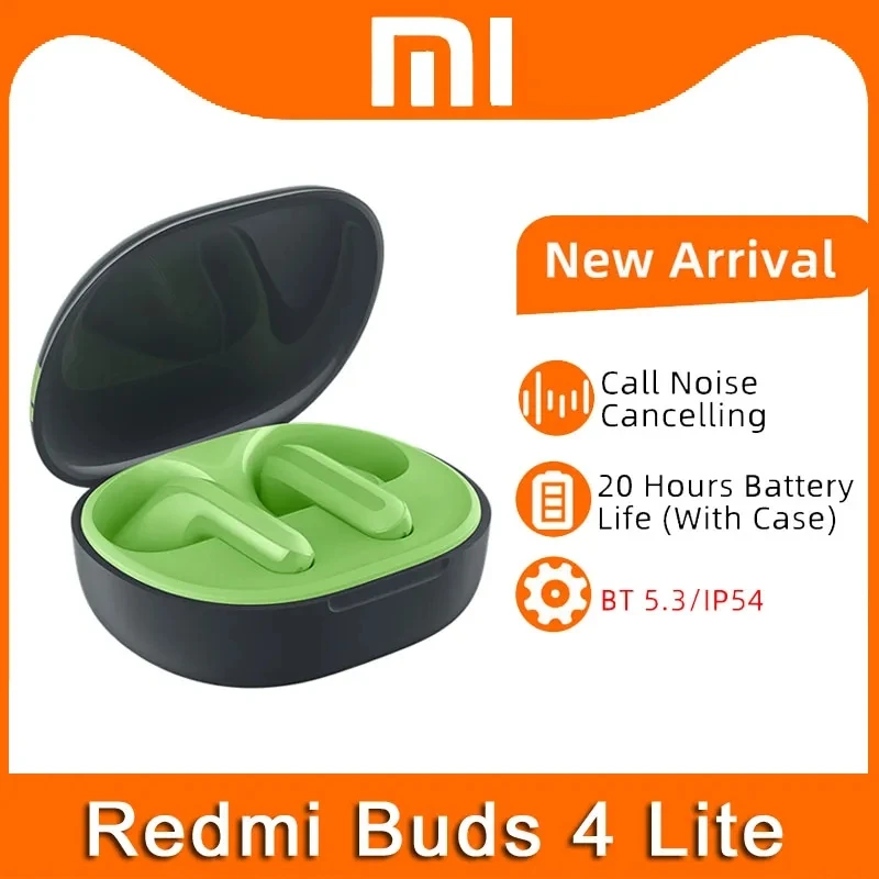 

Xiaomi Redmi Buds 4 Lite Earphone TWS Bluetooth 5.3 Call Noise IP54 20 Hours Battery Mi True Wireless Earbuds 4 Youth Edition