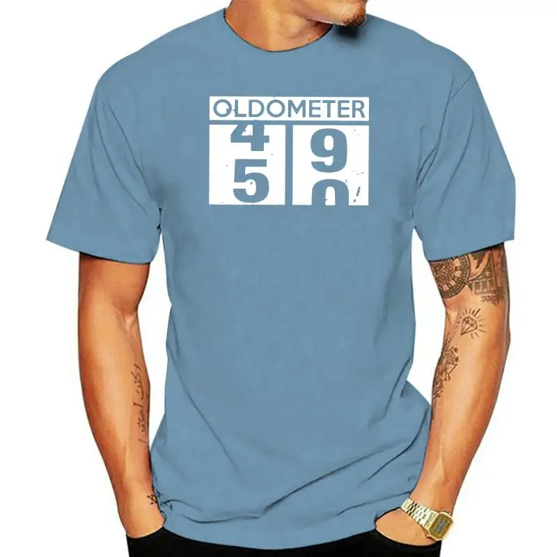 

Oldometer 49 50 50th Birthday Gift Vintage Men Black t-shirt S-5XL