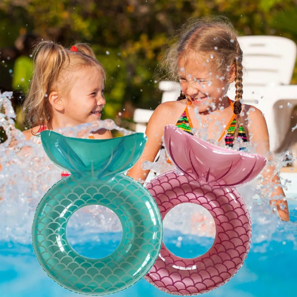 

Children's Mermaid Inflatable Swimming Ring Floating Baby Seat