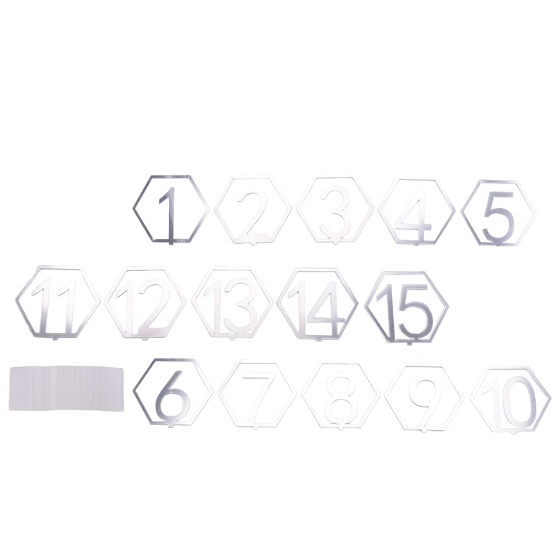 Номер стола 1-15 свадебный акриловый номер кронштейн подходит для свадебной