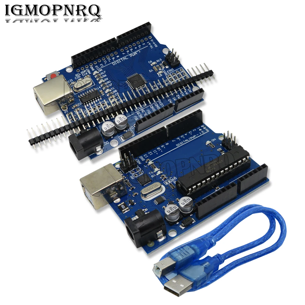 Плата разработки UNO R3 ATMEGA328P CH340/ATEGA16U2, плата расширения с кабелем, совместима с Arduino R3/R4 UNO Плата разработки UNO R3 ATMEGA328P CH340/ATEGA16U2, плата расширения с кабелем, совместима с Arduino R3/R4 UNO