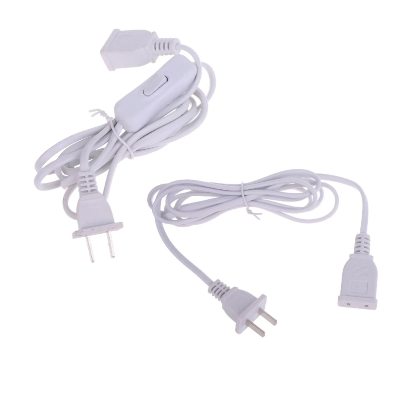 

AC Power Supply 2-Prong Male/Female Extension Cord Cable US Plug,NEMA 1-15P to 1-15R AC Power Cord 2M Drop Shipping