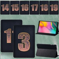 tablet case for samsung galaxy tab a7 10 4a7 lite 8 7tab a 8 0a 10 5a 10 1a a6 10 1 number print leather flip stand cover