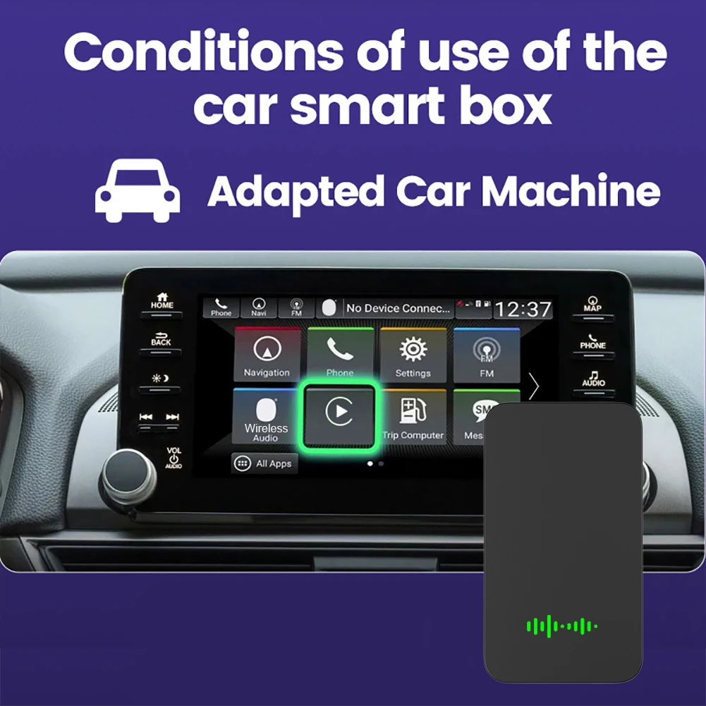 

Адаптер Ai Box проводной и беспроводной для CarPlay, универсальный автомобильный адаптер для Android, Netflix, мультимедийный видеоплеер, Автомобильный ключ, воспроизведение видео