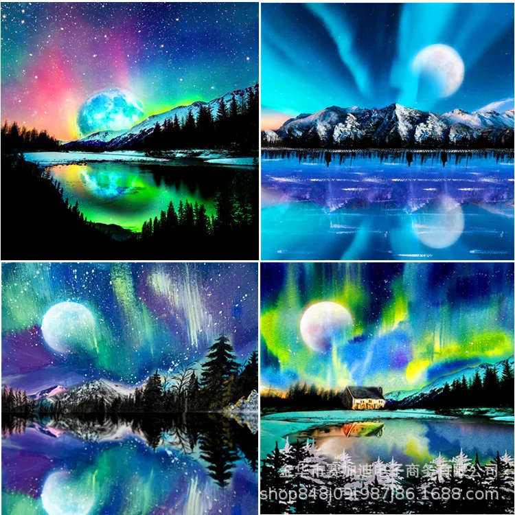

3472Ann-Tulip diy digital oil painting oil painting acrylic flower painting explosion hand-filled landscape painting