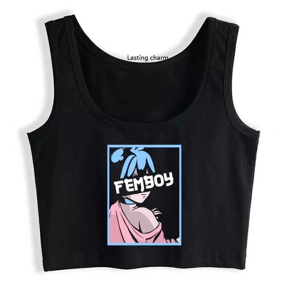 

Femboy grunge gothic aesthetic y2k Korean gym tank top sexy comics top