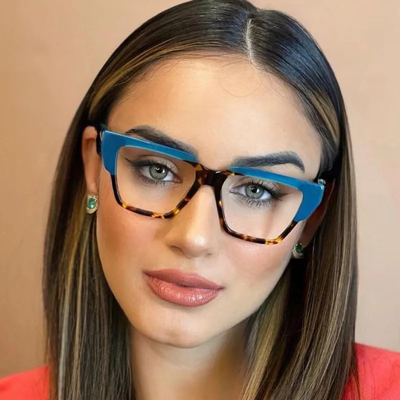 

DOISYER New Retro Trendy Cat eye Frame Brand Design Eyeglasses TR Women Sunglasses Anti Blue Light Blocking Glasses