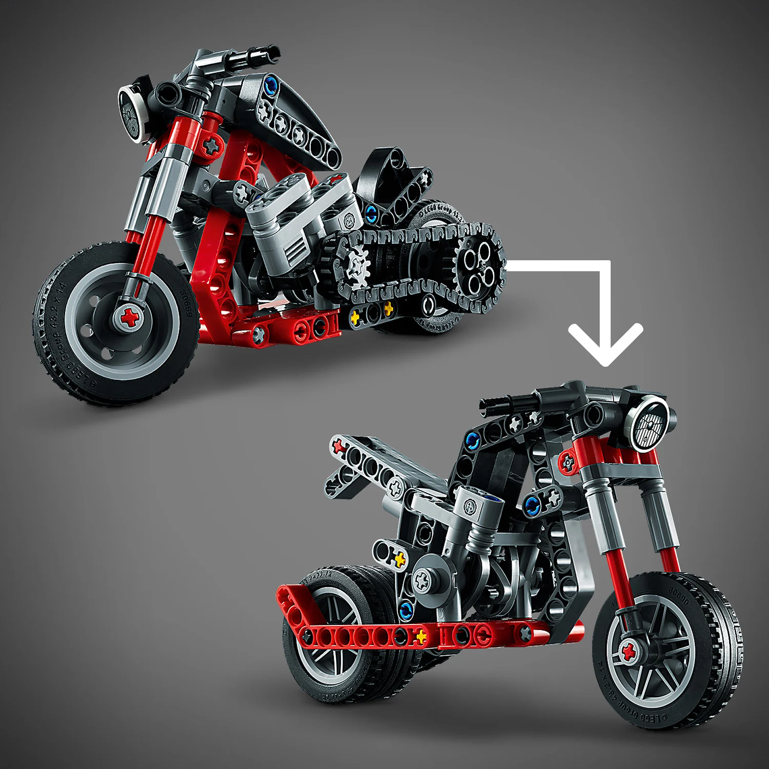 Конструктор LEGO Technic 42132 Мотоцикл | Игрушки и хобби