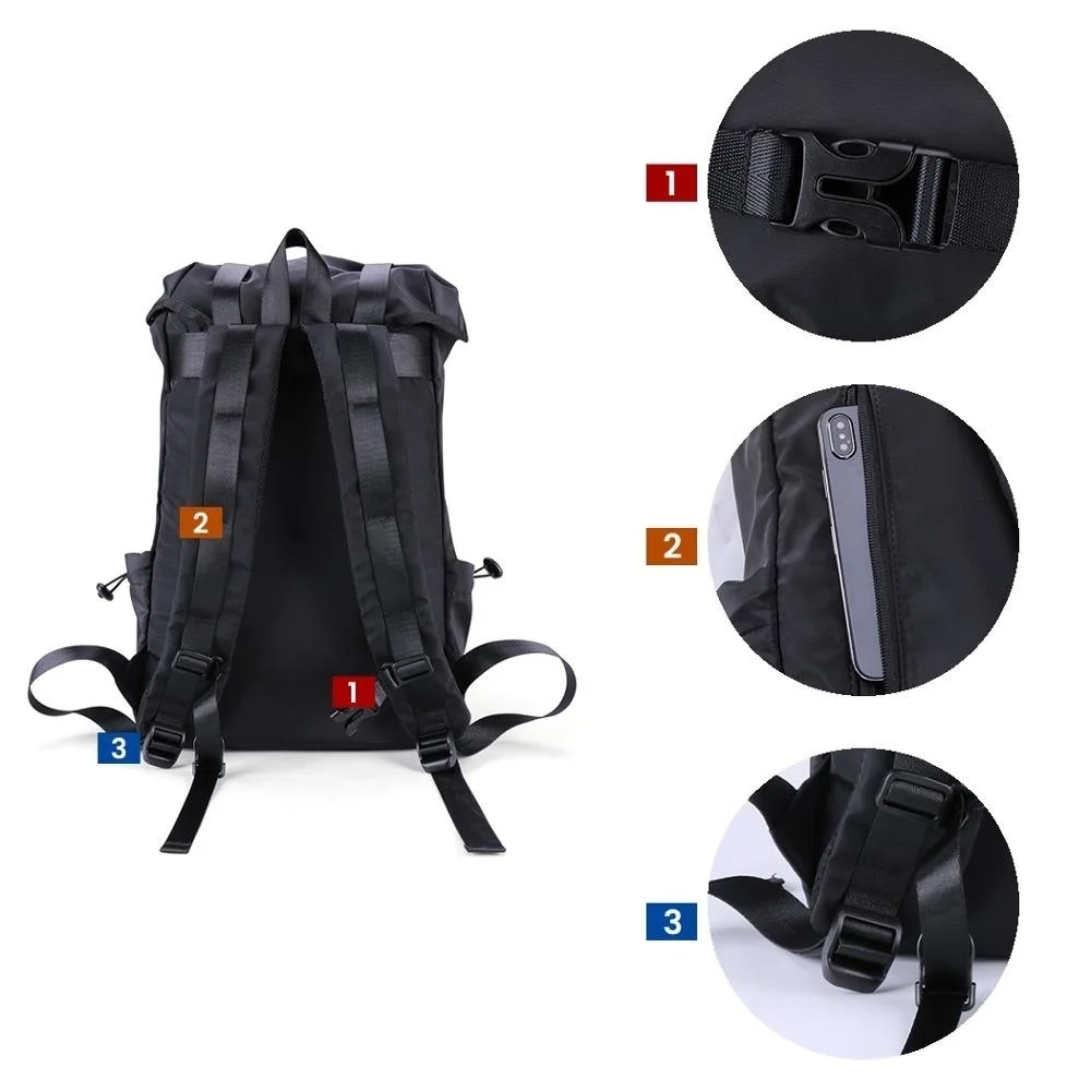 Водонепроницаемый дорожный рюкзак для мужчин Повседневные Легкие вместительные