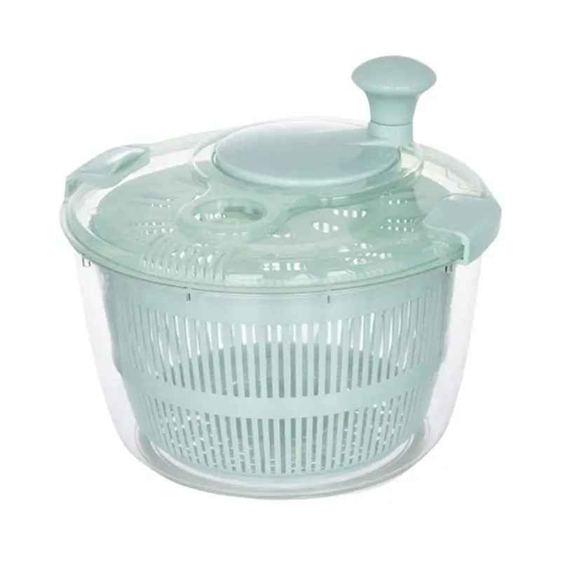 

Salad Spinner With Lid Colander And Built In Draining System For Fresh Crisp Clean Salad And Produce Large 5L Lettuce Spinner