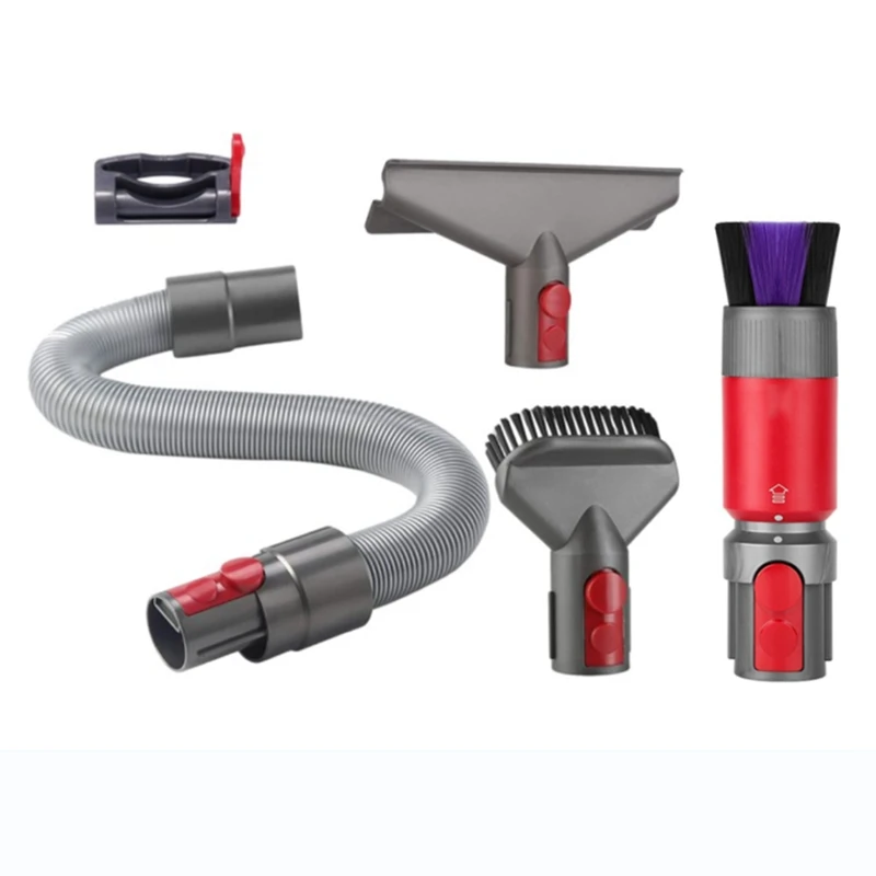 

Vacuum Attachment For Dyson V7 V8 V10 V11 V15 Traceless Dust Brush +Mattress Brush Head+ Extension Hose+Switch Lock Set
