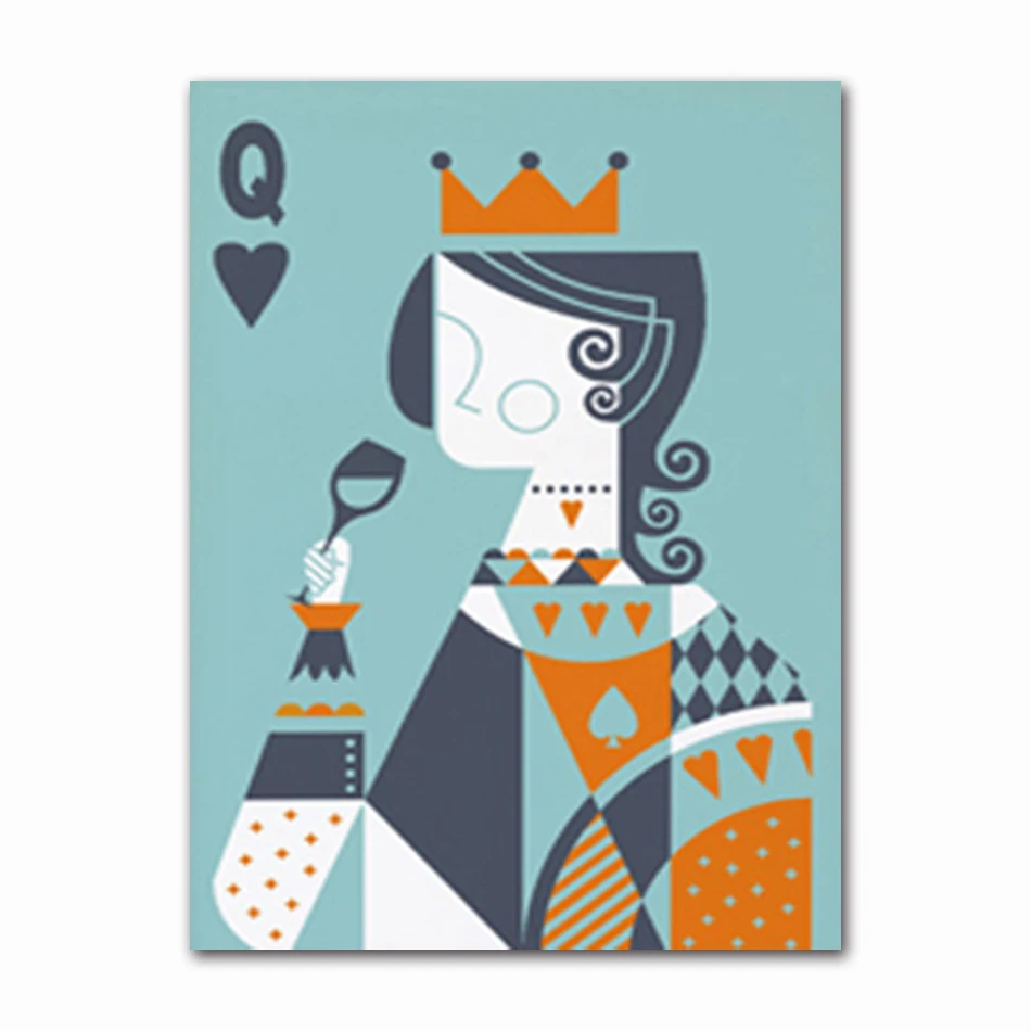 

Абстрактные покерные картины на холсте DHART