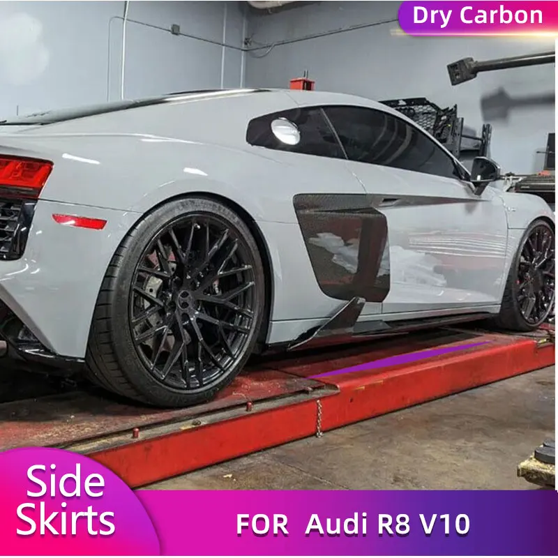 Prepreg сухой углеродный автомобильный боковой удлинитель для Audi R8 V10 Coupe Convertible