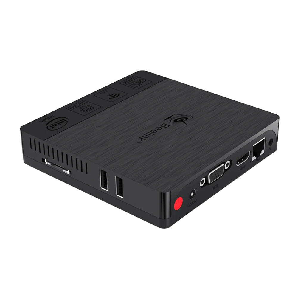 Beelink BT3 Pro Intel Atom Z8350 Windows 10 мини-ПК 4 Гб 64 2 4G Φ Wifi 1000M Lan BT4.0 настольный мини-компьютер VS