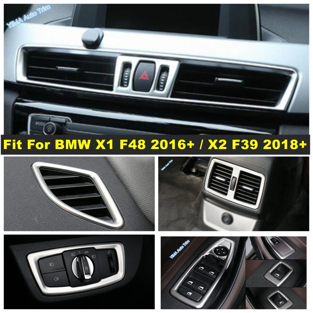 

Headlight Switch / Window Lift Button / AC Vent Outlet Cover Trim Fit For BMW X1 F48 2016 - 2021 X2 F39 2018 - 2021 Accessories