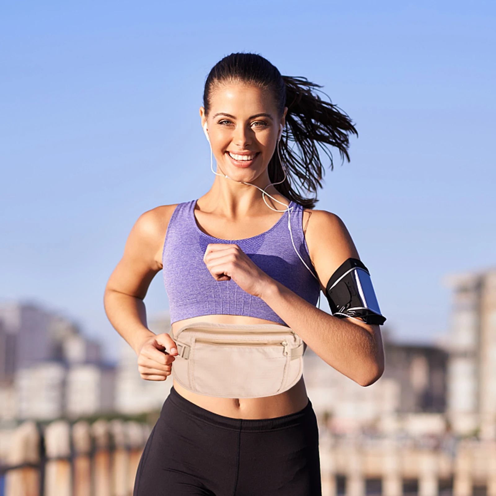 Невидимая дорожная сумка для паспорта поясная денег скрытый защитный кошелек