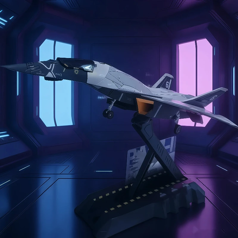Фото 1:72 Nantianmen Plan Baidi B-Type Aerospace Fighter, модель самолета из сплава, имитация военного истребителя, коллекция высокого класса, подарок №1