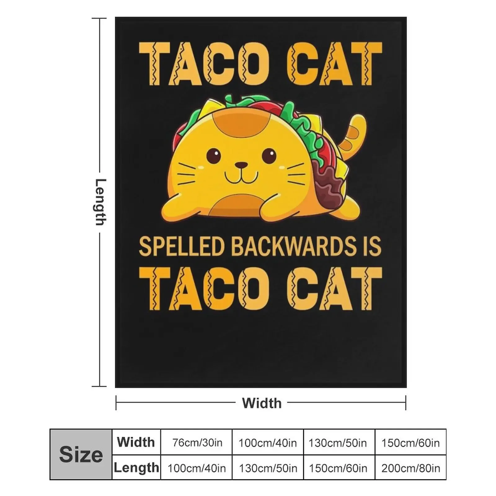 Plush TacoCatfor Kids плед