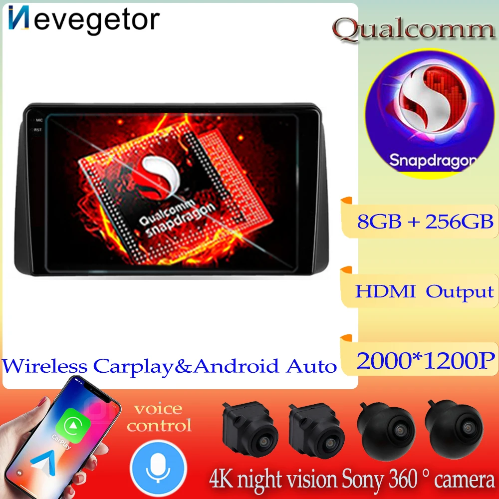 

Qualcomm Snapdragon Android13 Radio Stereo For Chrysler Grand Voyager 5 2011 - 2015 For Dodge Grand Caravan 2008-2020 Navigation