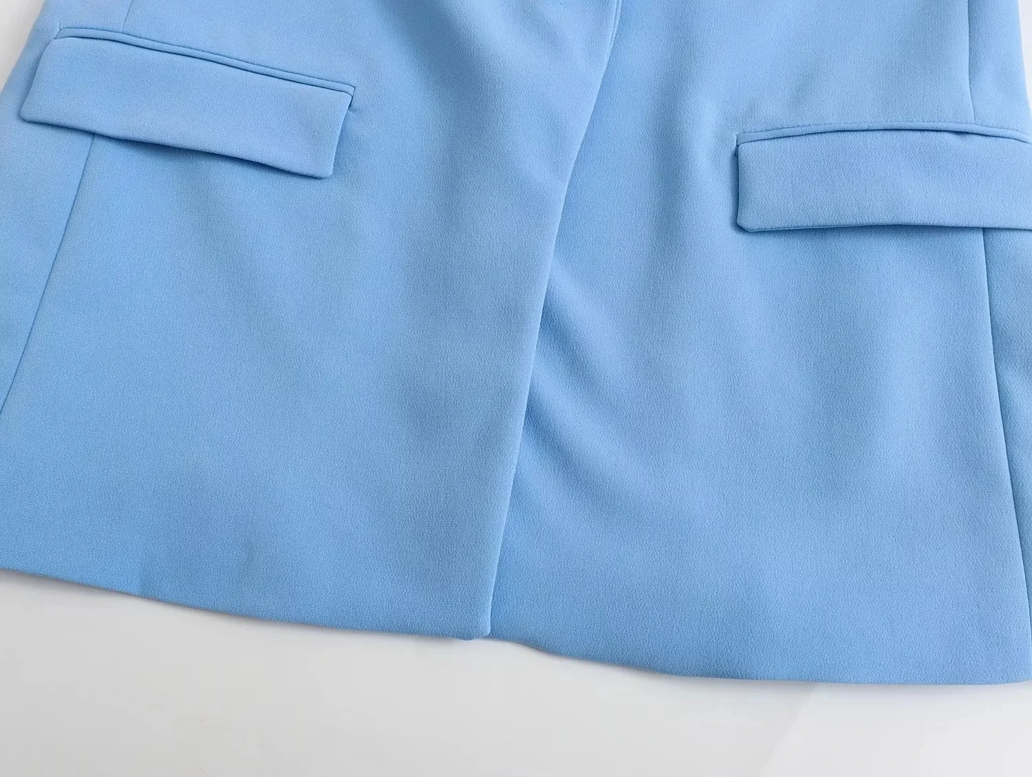 Jenny&Dave England Style Office Lady Jacket Tops Fashion Blue Color Casual Blazers Women