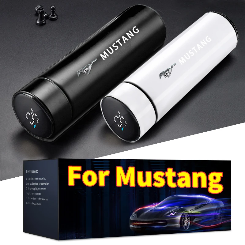 500 мл портативный автомобильный логотип интеллектуальный термос из нержавеющей