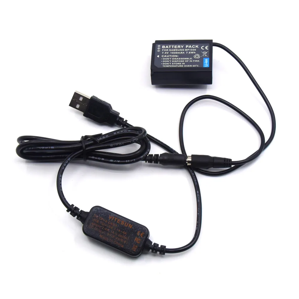 USB-кабель адаптера питания BP1030 фиктивная батарея муфта постоянного тока для