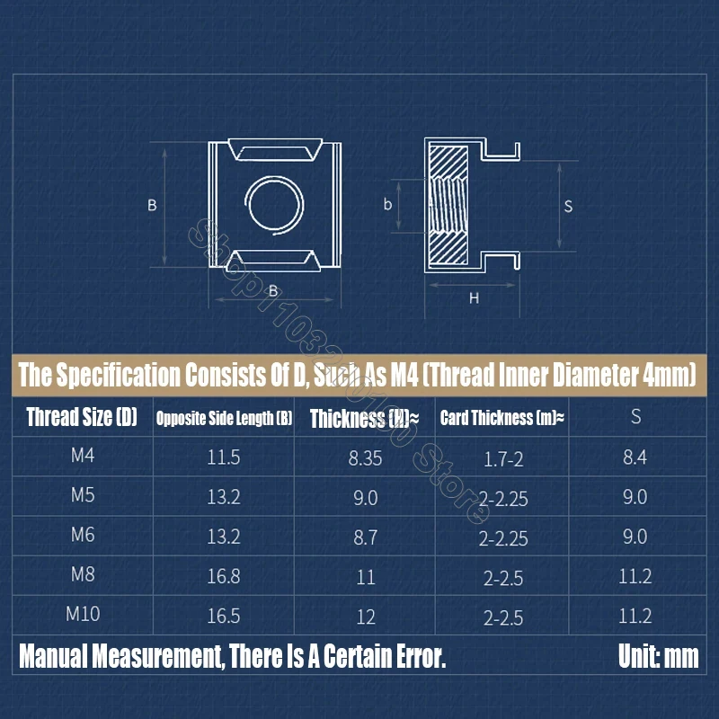 1-5 шт. M4 M5 M6 M8 M10 Квартет из нержавеющей стали 304 плавающая гайка кассета эластичный