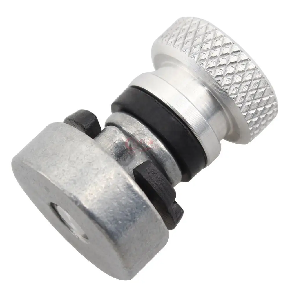 1/4" Chrome Billet Aluminum Alloy Rear Fender Passenger Seat Bolt Tab Screw Nut For Harley Davidson Sportster Softail Touring