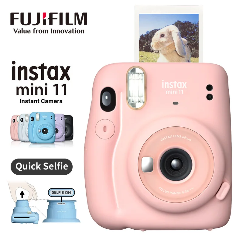 

Genuine Fujifilm Instax Mini 11 Camera Add 3 Inch White Edge Films Instax Mini Film Photo Paper Fujifilm Instax Film Camera