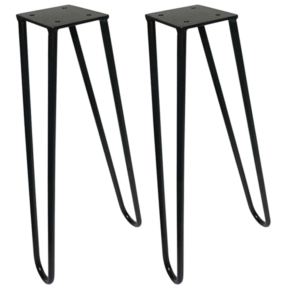 

2 Pcs Metal Table Legs Hairpin Legs Gold Legs Furniture Solid Dresser Legs Iron Bed Frame Legs