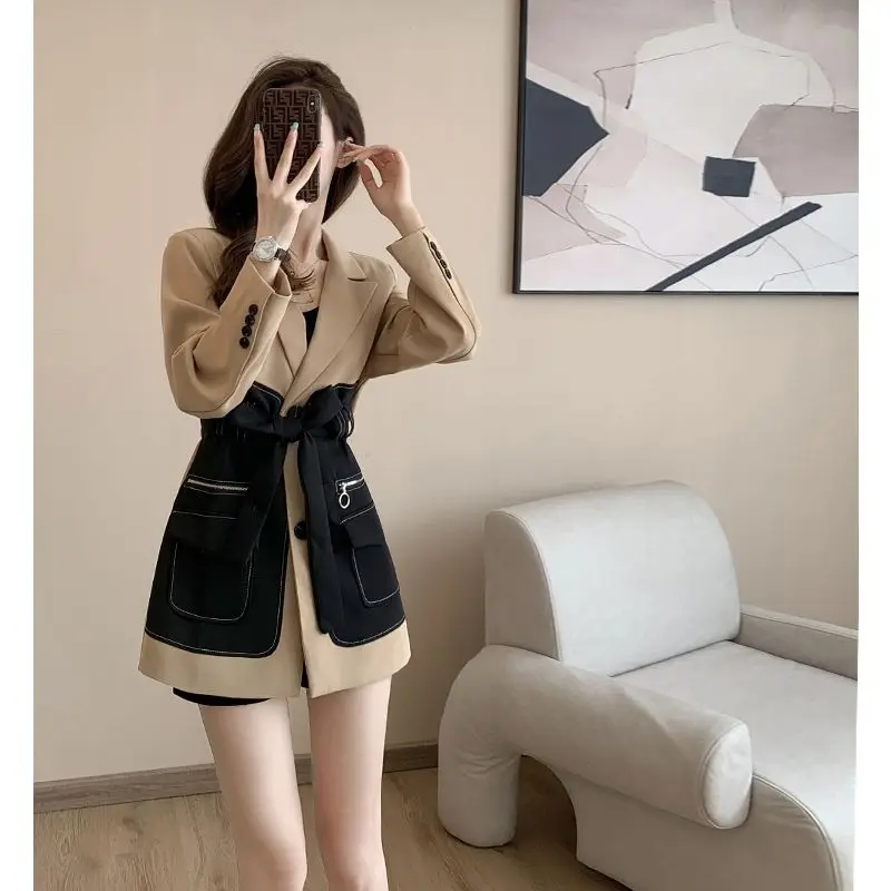 New Blazer Mujer Jacket Women Retro Suit Tops Office Women Brand Luxury Designer Clothing Coats Korean Fashion