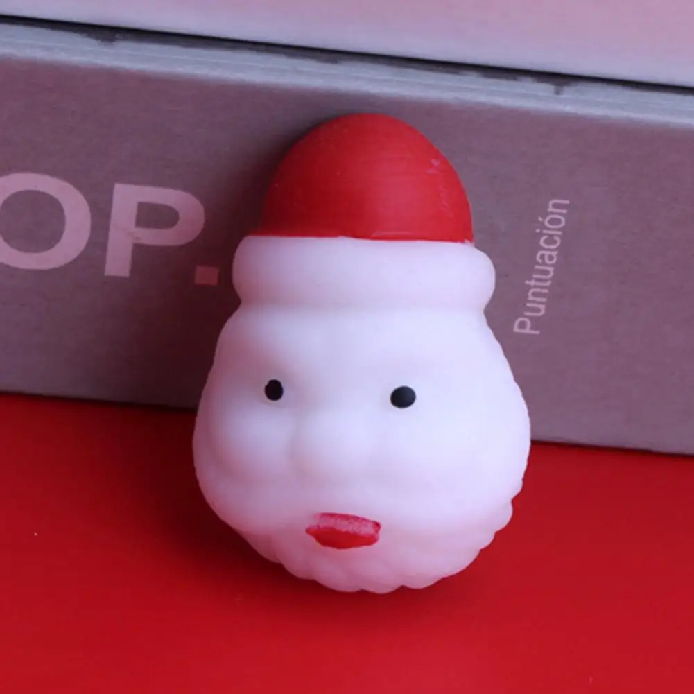 

10Pcs Christmas Squishes Toy Santa Claus Snowman Random Style Stress Relief Squishes Fidget Toys Kid Toy Gift