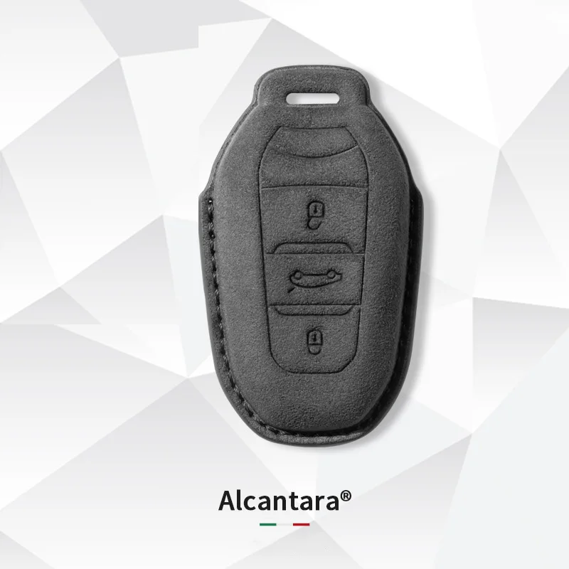 

Alcantara Car Key Case Cover Fob For Peugeot 2008 3008 4008 5008 308 408 508 Citroen C1 C2 C4 C6 C3-XR Picasso Grand DS3 DS5