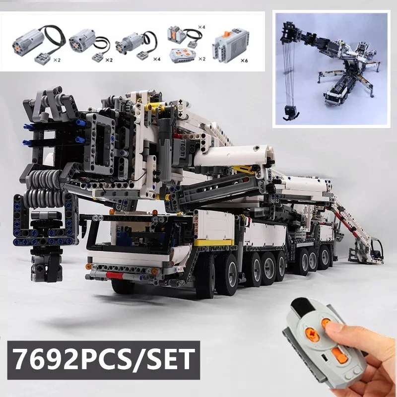 

Конструктор MOC 20920 мощный мобильный кран LTM11200, высокотехнологичный мотор с дистанционным управлением, наборы блоков, кирпичи, подарок на день рождения, игрушка «сделай сам»
