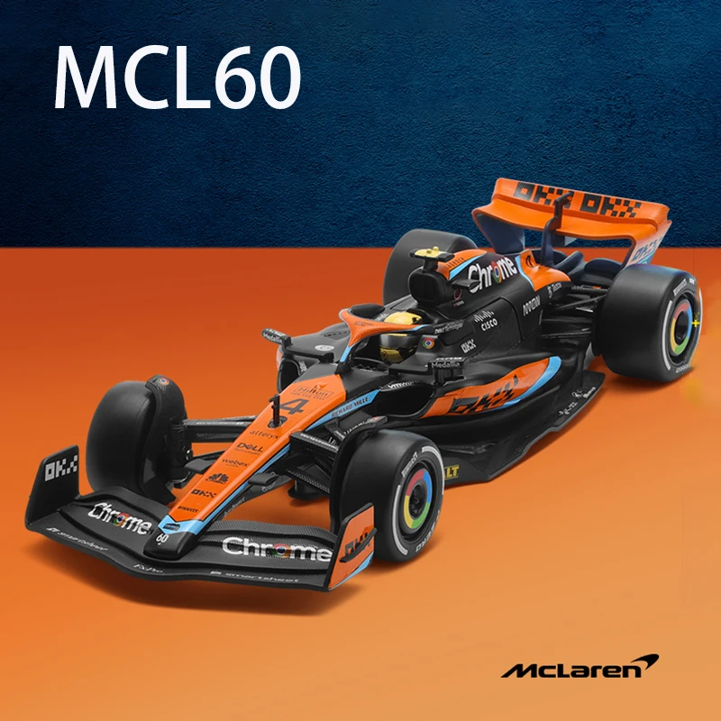1:24 MCL60 2023 4 # Ландо Норрис P2 Британский GP Макларен F1 81 Oscar Piastri Car литая под давлением